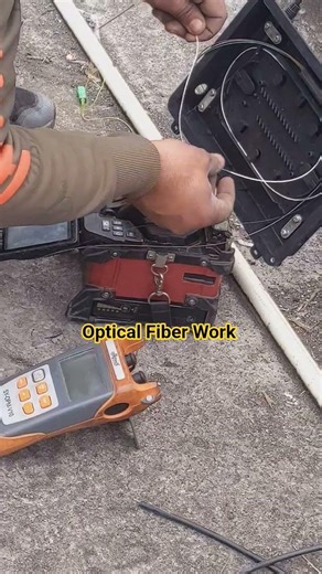 Optical Fiber Splicing | Fiber Cut Fiber Splicing Job #opticalcable #bsnlfiber Bsnl internet