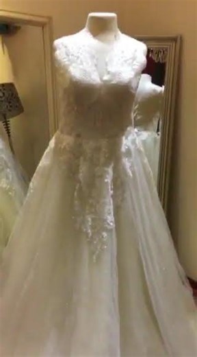 Video 5 Order 114 Ivory Princess Wedding Dress