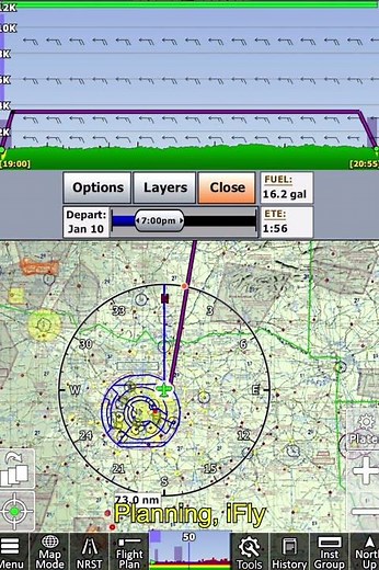 Profile View in iFly EFB