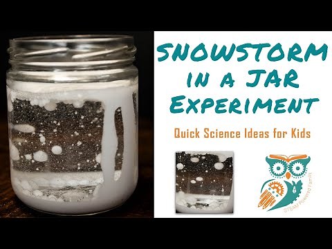 Snowstorm in a Jar - Easy Science Experiment Ideas