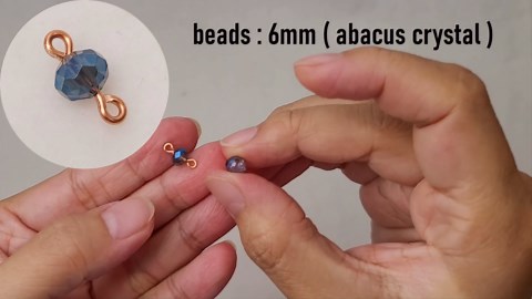 Wire jewelry making tutorials for beginners | Crystal rain necklace | Bead jewelry 986