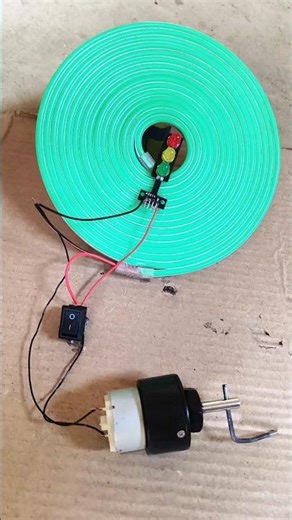 Automatic Traffic 🚦 Signal with Neon Step Light Using Gear Motor” #tech #diy #project #electrical
