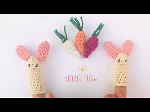 Crochet Bunny Finger Puppet / Easy to Crochet Finger Puppet / DIY Finger Puppet Making