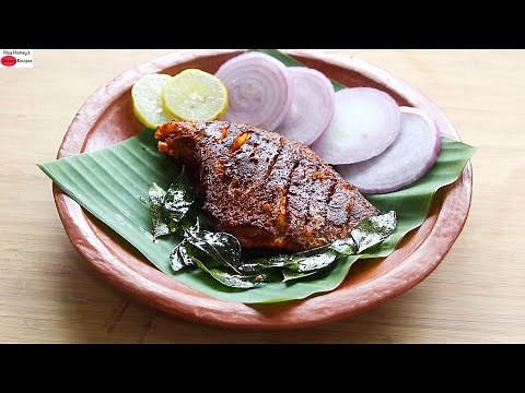 Kerala Style Pearl Spot Fish Fry - Karimeen Fry - Kerala Recipes - Fish Recipes | Skinny Recipes