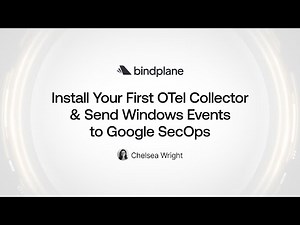 Bindplane Onboarding | Install Your First OTel Collector & Send Windows Events to Google SecOps