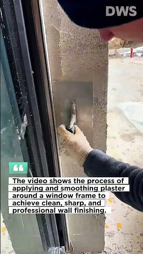 Professional Window Edge Plaster Finishing Technique | Clean and Smooth Result
