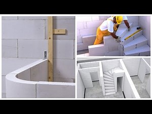 Lightweight aerated autoclaved concrete blocks masonry and wall panels cladding