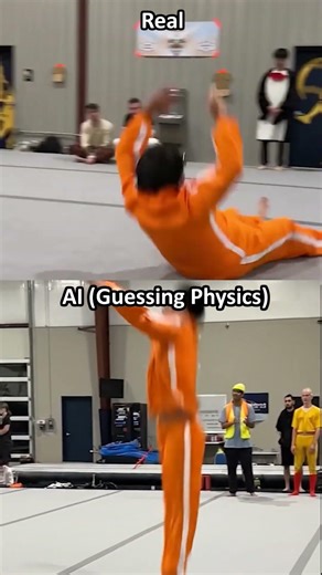 Real vs. AI: Acrobatic tricks