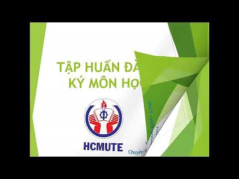 [HCMUTE] Hướng dẫn đăng ký môn học - ĐH Sư Phạm Kỹ Thuật TpHCM (cập nhật 01/2022)