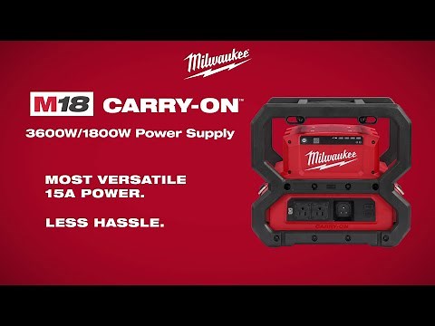 Milwaukee® M18™ CARRY-ON™ 3600W/1800W Power Supply