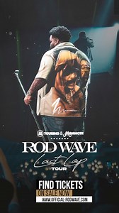 9.5K views · 392 reactions | Get your ticket now! The 2024 Rod Wave - Last Lap concert with Moneybagg Yo and Toosii is coming to a city near you! This epic showcase will be an experience like no other. Don't miss out on the excitement; get your tickets today! https://www.ticketmaster.com/event/3A006116F6E36DA6 | Rod Wave | Facebook