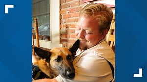 'She saved my life:' Civilian K9 police bomb dog handler honors service dog with memorial service