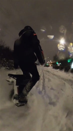 Моноколесо зимой - Генри Begode Blitz + Shark Pads