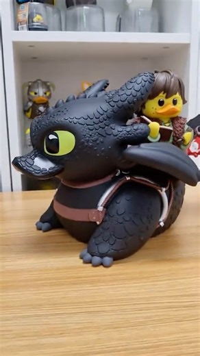 oh yes! it's true, we just released our XL Toothless TUBBZ AND Hiccup first edition into the wild and they look so good! Toothless even has a saddle for Hiccup or any regular sized TUBBZ! what How to train your dragon character should we turn into a duck next? | Numskull | Facebook