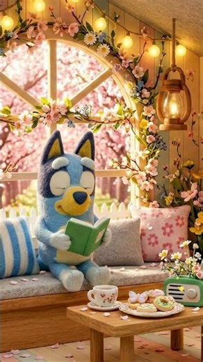 Bluey’s Cozy Spring Hideaway 🌷🌿 Cozy Lo-Fi Jazz Music. Check it out on my channel #jazzlofi