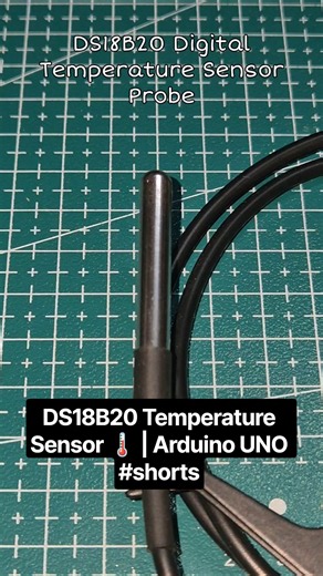 DS18B20 Temperature Sensor 🌡️ | Arduino UNO #shorts