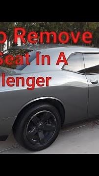 Removing back seat of 2012 Dodge Challenger SXT