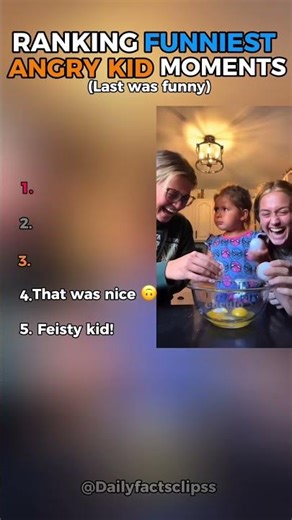 Ranking funniest angry kid moments 😡😂😰 #ranking #angry #children #baby