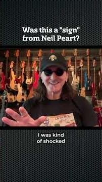 Was this a "sign" from Neil Peart?