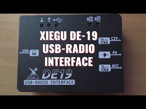 How to use the XIEGU DE-19 USB Interface with the XIEGU G-90