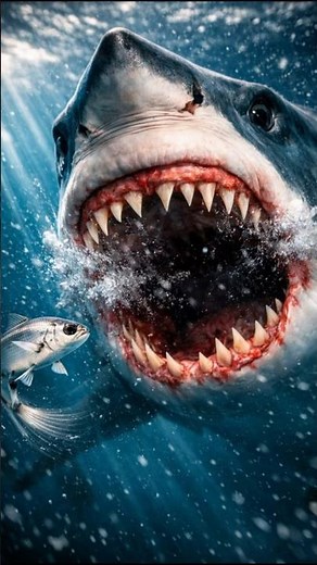 This Tiny Fish Survived a Shark Attack 😳 #shorts