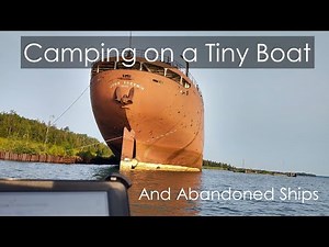 Camping on a Tiny Boat