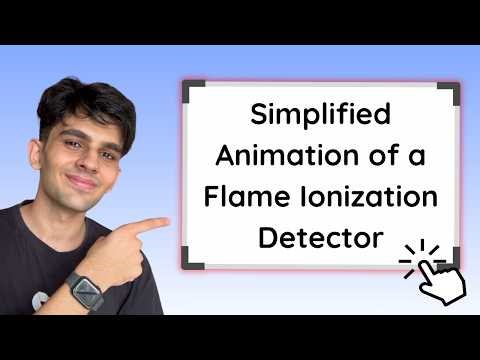 Animation | The Working of a Flame Ionization Detector | FID | In English |