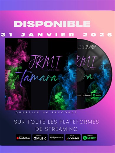 🚨 ANNONCE OFFICIELLE : ON FOUT LE TROUBLE ! 🚨 La famille, préparez-vous... Le rendez-vous est pris ! 🇬🇦🔥 🎵 TITRE : TAMARA 📅 DATE DE SORTIE : 31 JANVIER 2026 🌐 DISPONIBILITÉ : Sur toutes les plateformes de streaming (Spotify, Apple Music, Boomplay, YouTube, etc.) On va TANARA sur ce son comme jamais ! Que tout le 241 se tienne prêt, on arrive pour tout bousiller ! 🔊💥 ✨ PARTAGEZ AU MAXIMUM ✨ Identifie un pote qui n'est pas prêt pour la secousse ! 👇🏾 #Tamara #NewSingle #Gabao #MusiqueGa