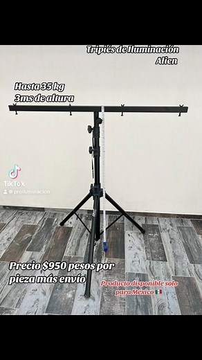 12K views · 73 reactions | Tripies de iluminacion. Alien. 3 mts de altura, 35kgs destribuidos en la estructura. Precio $950 por pieza mas envio, enviamos a todo México por FedEx. Visita nuestra tienda, calle meave #24. Col. Centro. Ciudad de México. De lunes a sabado de 10 am a 6 pm. Tels: 55-3633-3666/55-4177-6100. Tel de tienda: 55-5801-9801 | PRO iluminacion Erick Hidalgo | Facebook