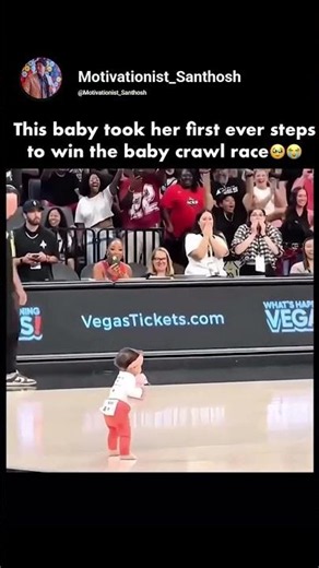 She Took Her First Steps... To Win The Race! 🥹👶🏆