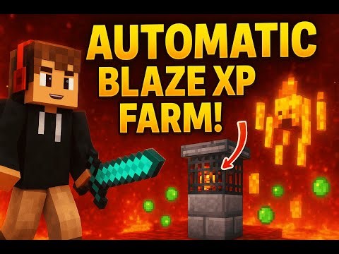 How to Make an Automatic Blaze Farm in Minecraft | Fast & Easy Blaze XP Farm Tutorial #minecraft