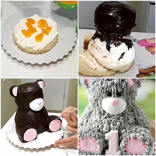 See the cutest teddy bear cake! Perfect for birthday parties | MetDaan