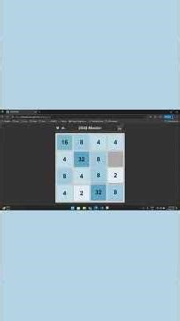 #2048 Game | Addictive Puzzle Challenge | Can You Beat My Score? #windows #microsoft #coding