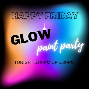 It's finally Friday! Super excited for the Glow Paint Party tonight. Looking forward to seeing you all there! #OctoberFun #Creativity #PaintPartyStudio #GlowPaintParty #FoleyAL📍 | Paint Party Studios