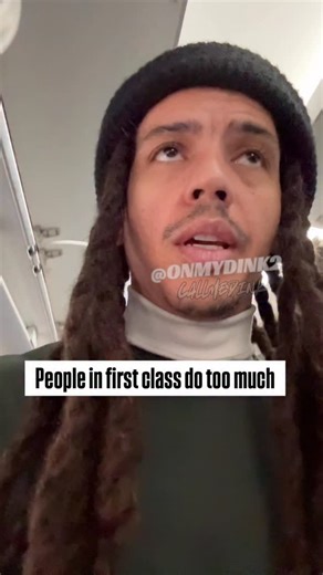 Call Me Dink on Instagram: "Sitting at the back of the airplane. I can give you a MILLION excuses. Which one you wanna hear? Show me where you laying your head at when you land tho. THEN I’ll respect your flexx. Am i a hater?"