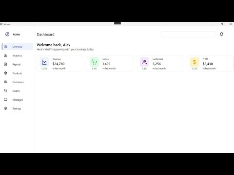Modern WPF Dashboard UI Design Tutorial | C# WPF Admin Panel 2026