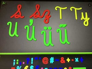 Script Magnets Hungarian Alphabet Song