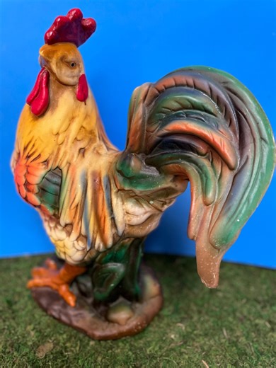 Rooster, 14" Tall, Chalk or Ceramic, Vintage Kitchen, Very Rustic and Country - Etsy