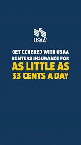 Kids headed back to school? USAA can help keep them protected with renters insurance for as little as 33¢ a day. | USAA