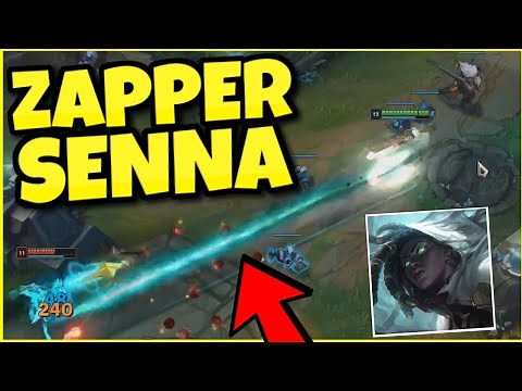 This ZAPPER SENNA build lets you ONE-SHOT from acros the lane! - (League of Legends)