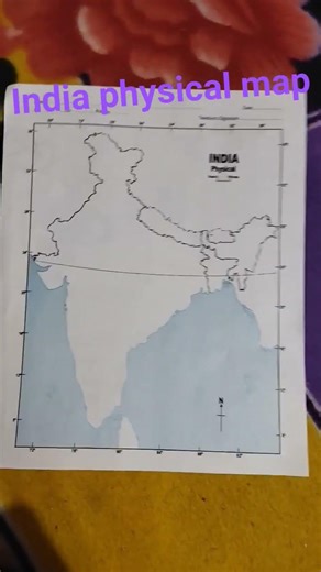 india physical map