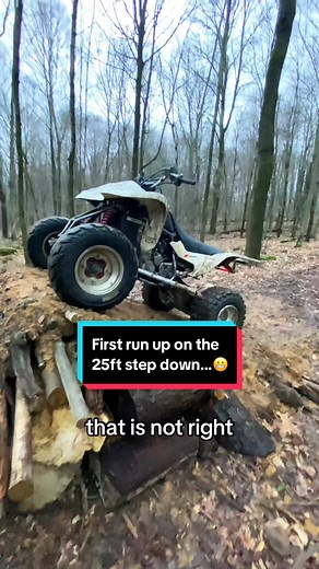 Thrilling ATV Off-Road Jump on a 25ft Step Down