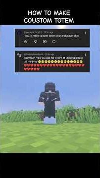 How to make coustom totem in Minecraft #minecraft #minecrafttexturepack