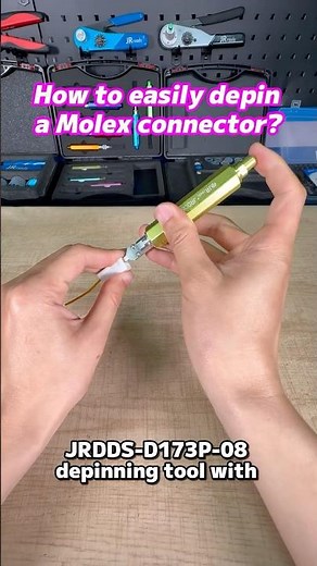How to easily depin a Molex connector?#wiring#electrical#automobile#automotive#electricaltips#fyp