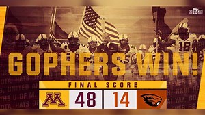 125K views · 3.3K reactions | We've got a full recap, takeaways, and highlights from tonight's victory at Oregon State!  https://z.umn.edu/2xpx | Minnesota Football | Facebook