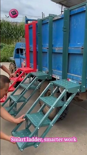 The Foldable Ladder That Transforms Any Cargo Truck!