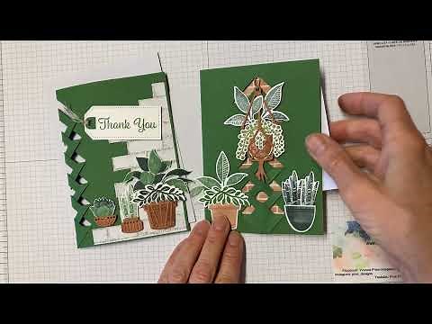 How to make a Lattice, Braided or Basket Weave Card at the side or center of the card front