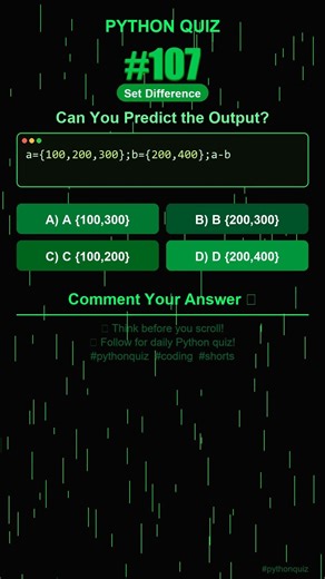 Python Quiz #107 — Can You Predict the Output? #shorts #python