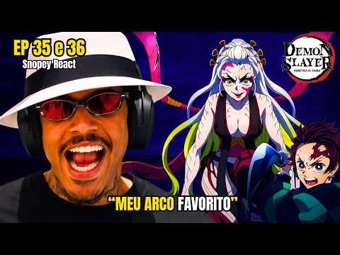 SNOPEY MEETING THE S4F4D4S DISTRICT 😏 - DEMON SLAYER EP 35 and 36