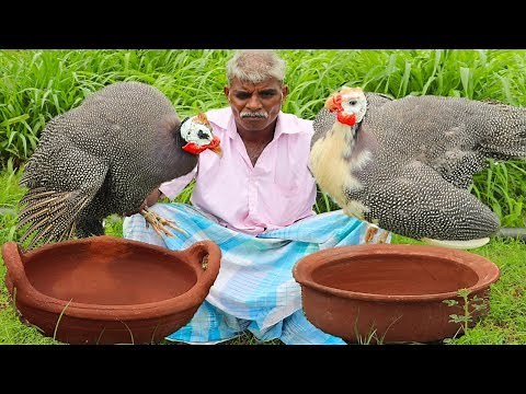 Guinea Fowl fry and gravy prepared by my uncle/food fun village